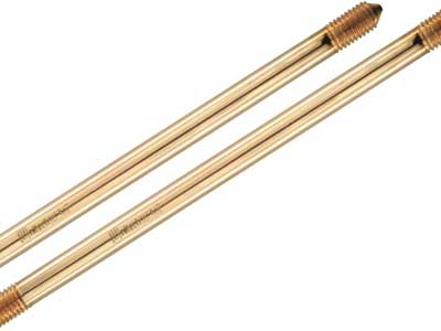 SOLID COPPER EARTH ROD (Externally Threaded)